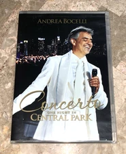 Sealed! Andrea Bocelli DVD Concerto One Night in Central Park from PBS Special!