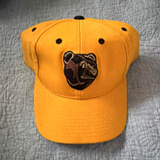 PUMA Yellow/Black Baseball Cap Hat Bear Logo Solid One Size Men's