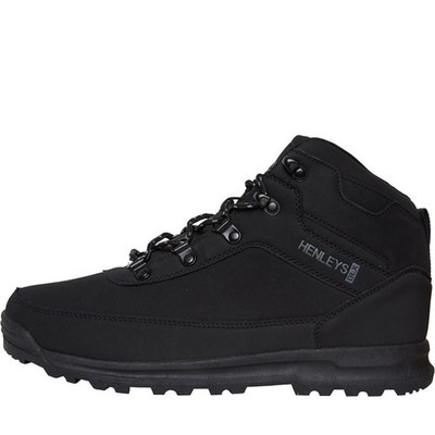 Henleys Herren Travis Stiefel Schwarz Größe 9 Farbe: Schwarz Top Zustand