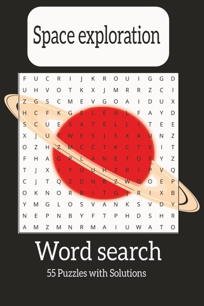 "Space Exploration Word Search Puzzle Book: Easy Read 50+ Puzzles 6X9\" 110"-image