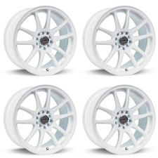 Set Of 4 17 Satin White Alloy Wheels Rims For Scion 5x100 H1vq Aftermarket 5lug Set Of 4 17 Satin White Alloy Wheels Rims For Scion 5x100 H1vq Aftermarket 5lug