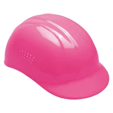 Bump Cap, Front Brim, HDPE, Pinlock Suspension, Hi-Visibility Pink, Fits Hat