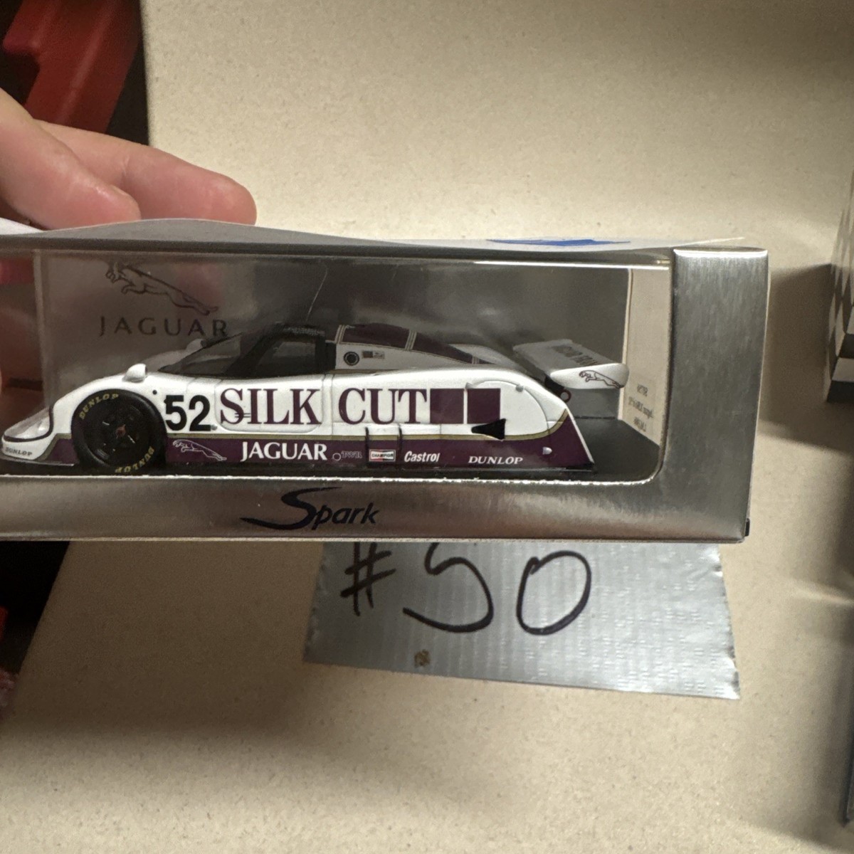 1/43 Spark Jaguar XJR6 Silk Cut car #52 1986 24 Hours of LeMans