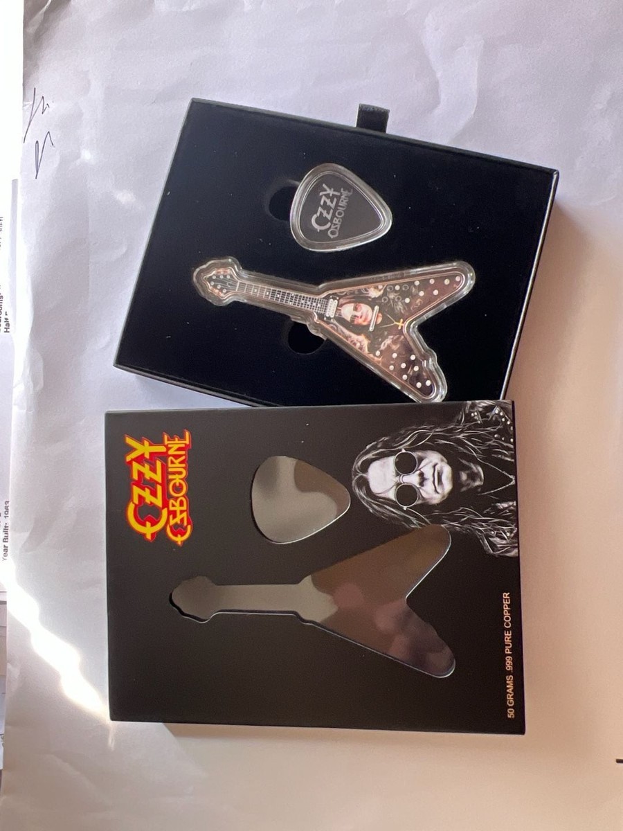 Ozzy Osbourne /2枚セット　日本盤 Ozzy Osbourne Limited Edition Guitar & Pick .999 Pure Copper Coin