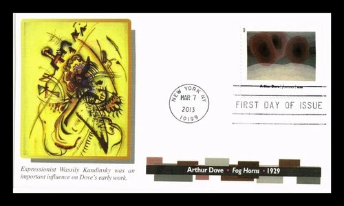 DR JIM STAMPS US COVER ARTHUR DOVE MODERN ART IN AMERICA FDC FLEETWOOD
