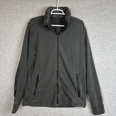 Lululemon Puffer Panel Performance Jacket Mens Large Full Zip Gray Black