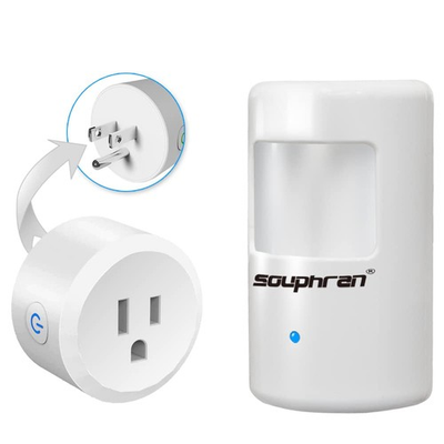 #ad #ad Plug in Wireless Motion Activated Light Control No Wiring 130 Ft RF Range ... $33.93