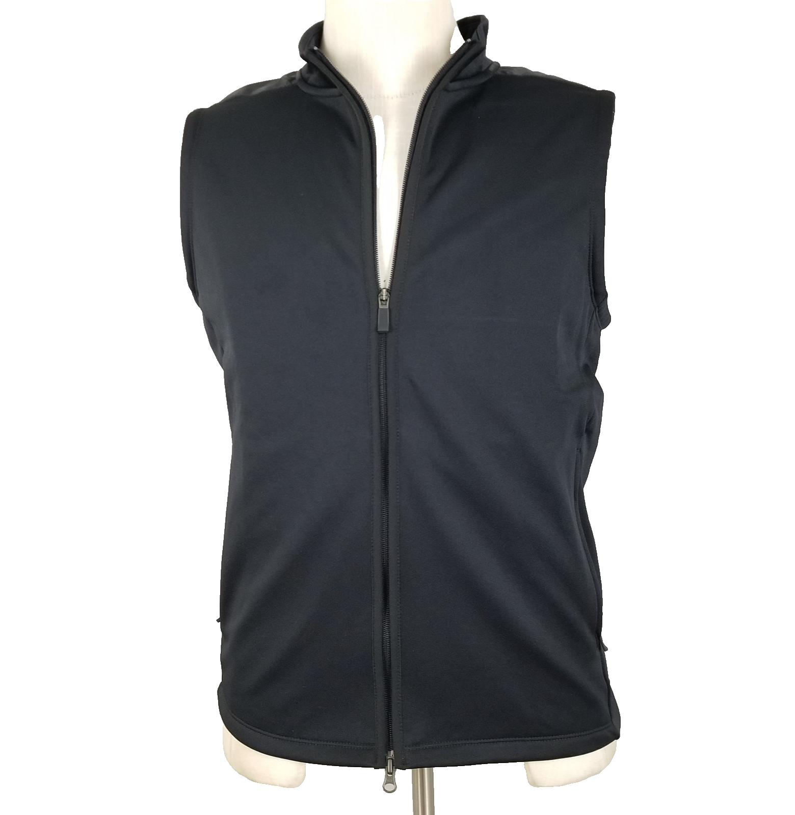 SACAI X NIKE Nike Therma FIT gilet golf full zip uomo piccolo nero giacca senza maniche strato caldo