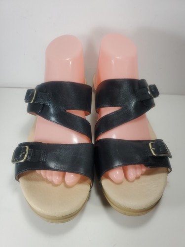 Dansko Karena Burnished Calf Slip On Women's Sandals Black Size 42 US (11.5/12) - Picture 3 of 9