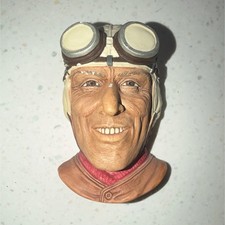 Figurina Bossons in gesso Nuvolari Aviatore 