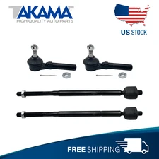 ⭐4 pcs ⭐Front Outer+Inner Tie Rod Ends For Chrysler Town & Country Ram C/V Dodge