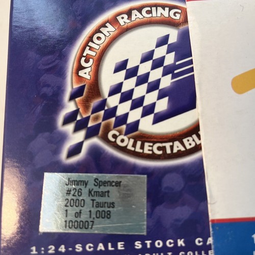 Jimmy Spencer NASCAR Duecast Scale 1/24 #26 kmart 2000 taurus Action - Picture 12 of 13