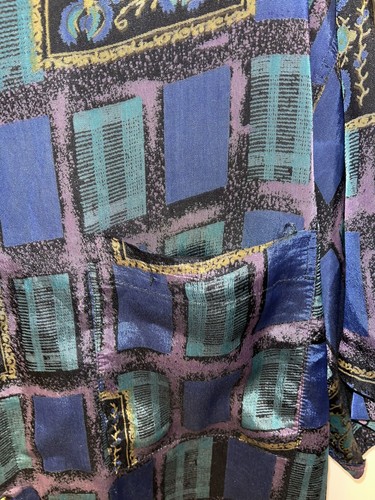 Vintage Christian Dior Abstract / Hawaiian Short Sleeve Shirt, Silk, Men’s 2XL - Picture 3 of 7