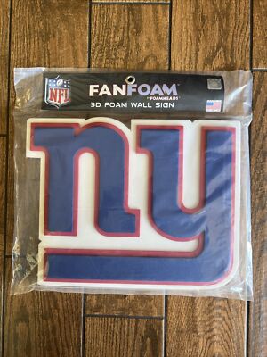 New NFL New York Giants 3D Fan Foam Logo Hand And Wall Sign Foamheads