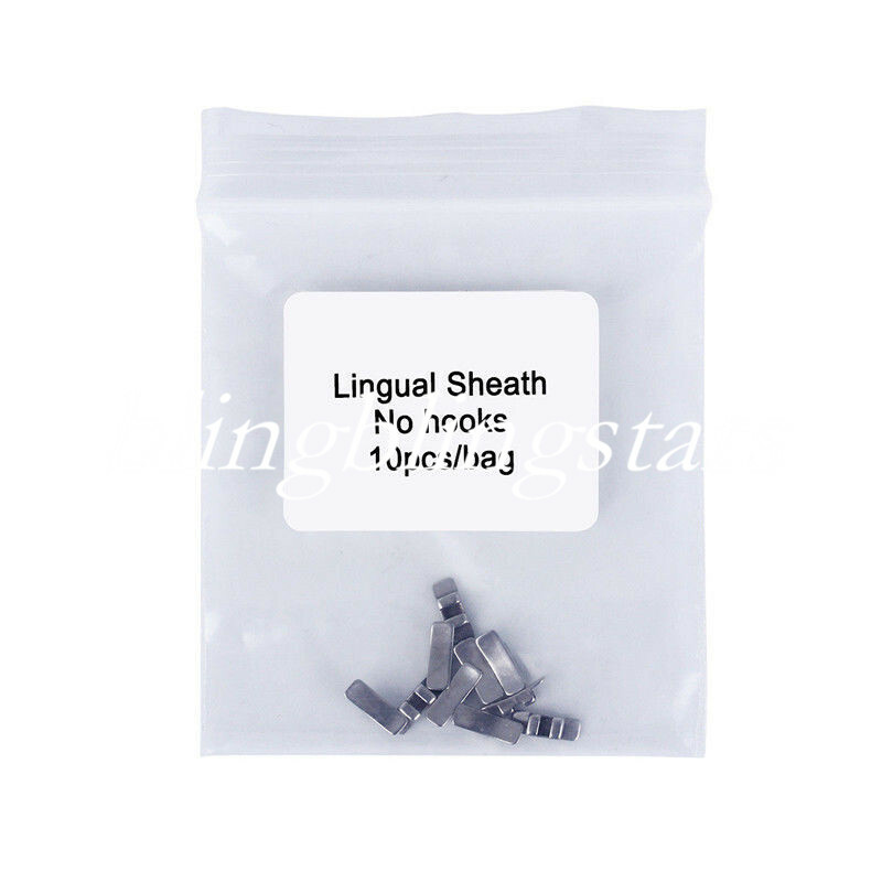 10 Pièces De Gaine Linguale Orthodontique - En Acier Inoxydable, Sans Crochet, Neuves