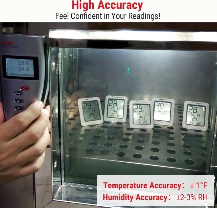 3× TP50 ThermoPro Digital Room Thermometer Hygrometer Indoor Temp Humidity Gauge - Image 4 of 4