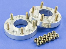 22mm Silver Hubcentric Wheel Spacers Dodge 5x114 57.1 12x1.5