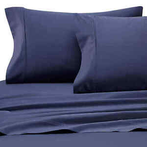 Navy Blue Details about  / Heartland 400 Thread Count Standard Pillowcase Set