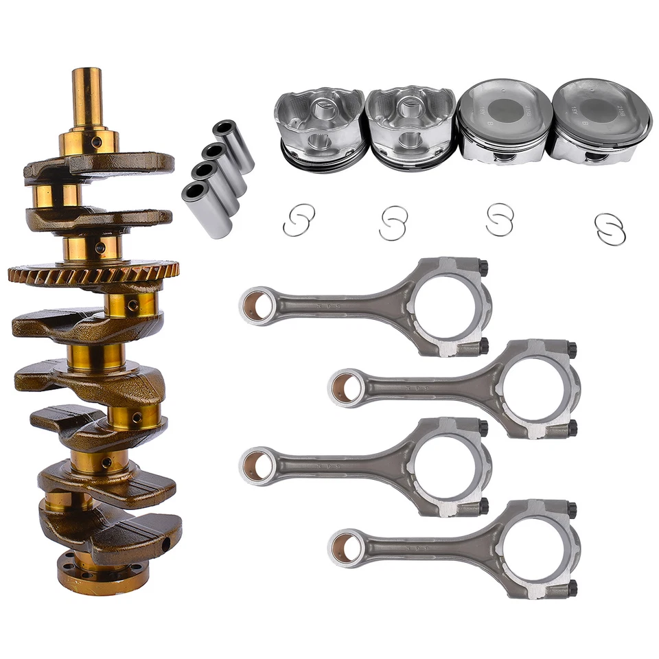 Kit de cigüeñal y pistón con anillos y varillas para Toyota Highlander Rav4 Corolla Scion Foto 3 de 4