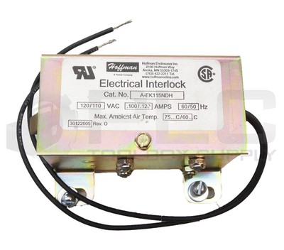 NEW HOFFMAN A-EK115NDH ELECTRICAL INTERLOCK 110-120VAC .100/.120A 50/60HZ