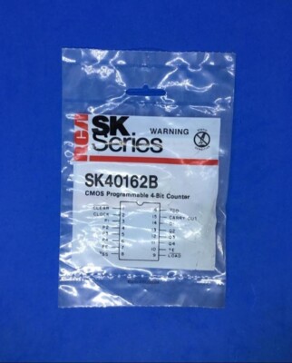 RCA SK40162B - 4-Bit Counter 16-Pin DIP CMOS IC, NOS | eBay