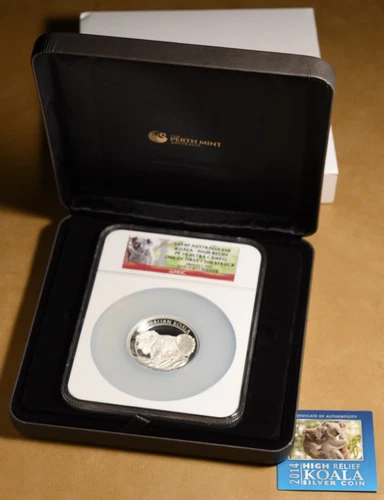 2014 P Australia Koala 5 oz Silver $8 High Relief NGC PF 70 Ultra Cameo