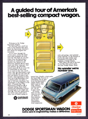 1975 Dodge Sportsman Wagon Interior Diagram photo "Guided Tour" promo