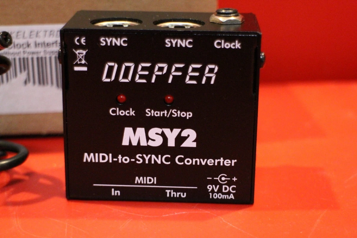 Doepfer MSY2 MIDI to Sync Converter RED