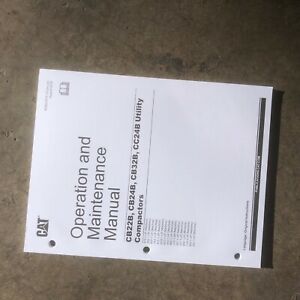 CATERPILLAR CAT CB22B CB24B CB32B CC24B COMPACTOR MAINTENANCE MANUAL