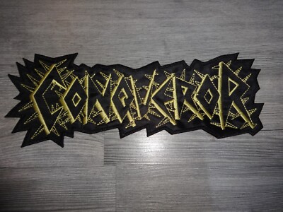 Conqueror Patch Shape Patch Backpatch Black Metal Piss Gold Edition Marduk Mgla