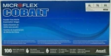*100-Gloves* Microflex Cobalt Powder-Free Nitrile Examination X-Large N194