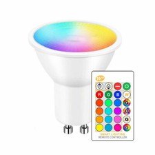 1-10x GU10 5W 16 Color Changing RGB Dimmable LED Light Bulbs Lamp RC Remote Spot