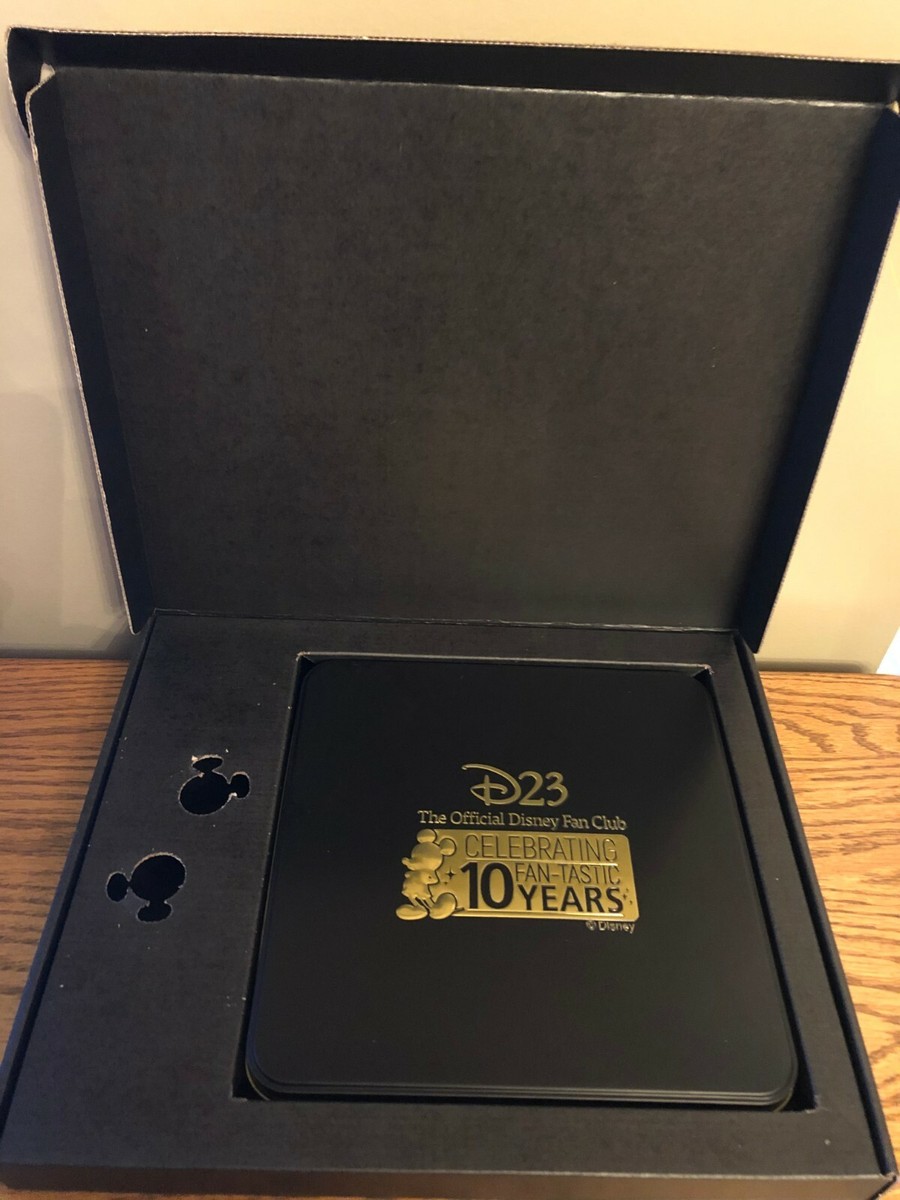 Disney D23 Official Fan Club 10 Year Anniversary 10 PIN SET