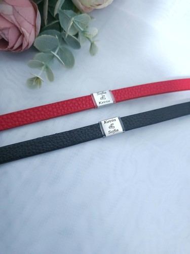 Personalized Bracelets for Men / Women, Couple, Anniversary Gift , 2 pcs set - Picture 3 of 6