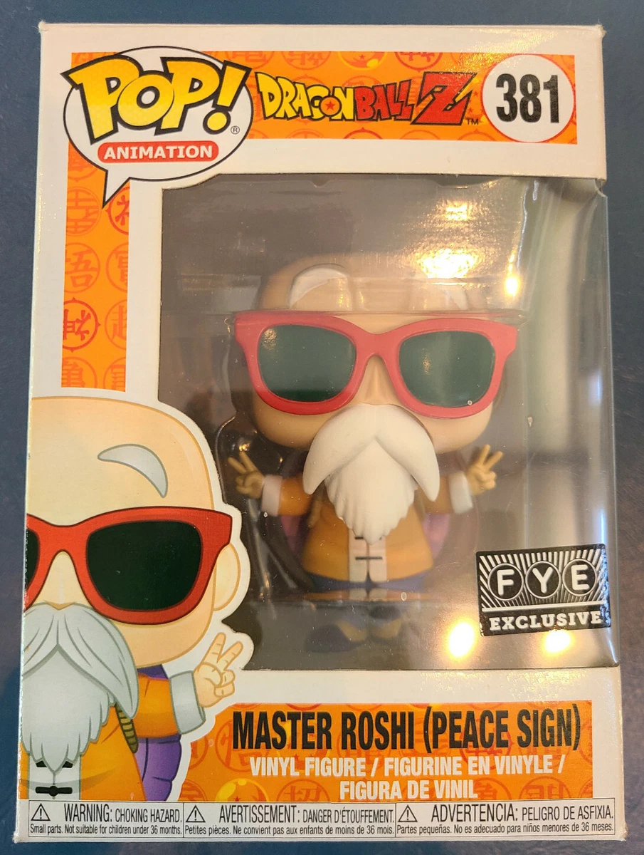 Funko Pop Master Roshi Peace Sign 381 FYE Exclusive eBay