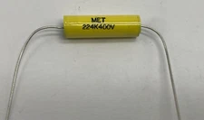 MET metalized polyester film capacitor axial lead 0.22uf/400v, 224K400