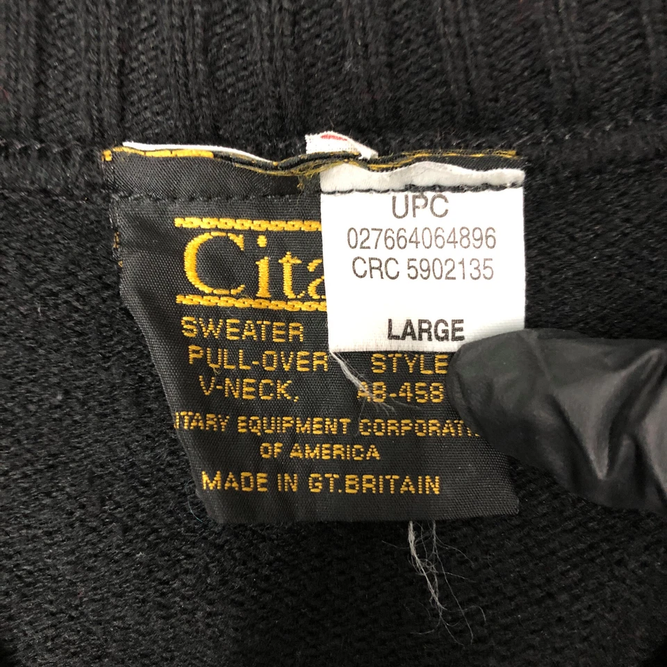 Citadel Sweater Mens Large Black Pullover Commando Military Tactical Cozy Norm - Image 3 of 4