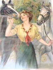 Prize Winners Original Vintage 1912 Lithograph Poster for Wilson Chemical Co