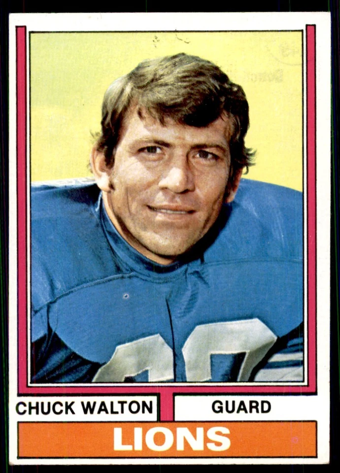 1974 Topps Chuck Walton Football Cards #249 - Image 2 of 2