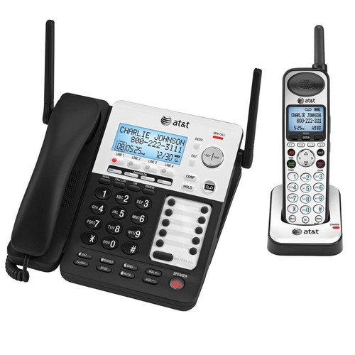 AT&T SB67138 1.9 GHz Dual Handsets 4 Lines Cordless Phone - Picture 1 of 1