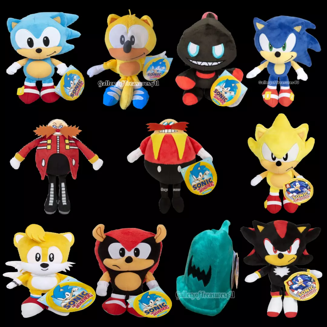 Sonic the Hedgehog Plush Shadow Super Sonic Dark Chao Jade Whisp 7