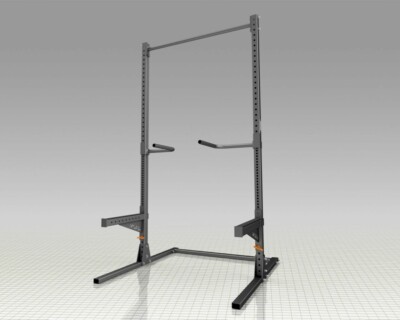 LANGHANTEL SQUAT STAND POWER RACK FREISTEHEND KLIMMZUGSTANGE - AUSRÜSTUNG WIEDER AUF LAGER 