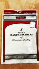 Three Men  s Handkerchiefs Of Premium Quality 100 Cotton unopened, 2009
