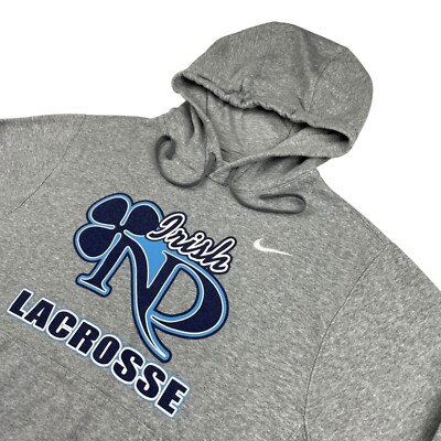 Notre Dame Lacrosse College Lacrosse Sweatshirts Unisex Blue 84