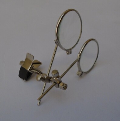 Occhiali Con Lente Di Ingrandimento A Clip Doppia Lente 5x - Per Gioielleria E Hobbistica