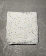 Nemcor Babys First Blanket Gray Yellow Tiny Triangles White Reversible Receiving