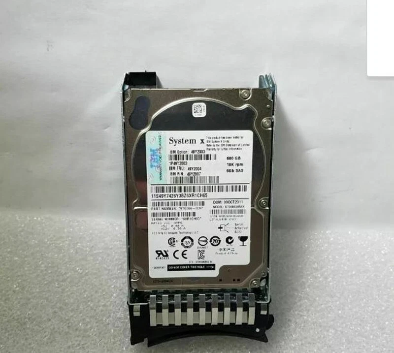 NEW IBM 49Y2003 49Y2004 49Y2007 600GB 10K 6GBPS SAS 2.5 IN SFF HS HARD DRIVE - Image 2 of 3