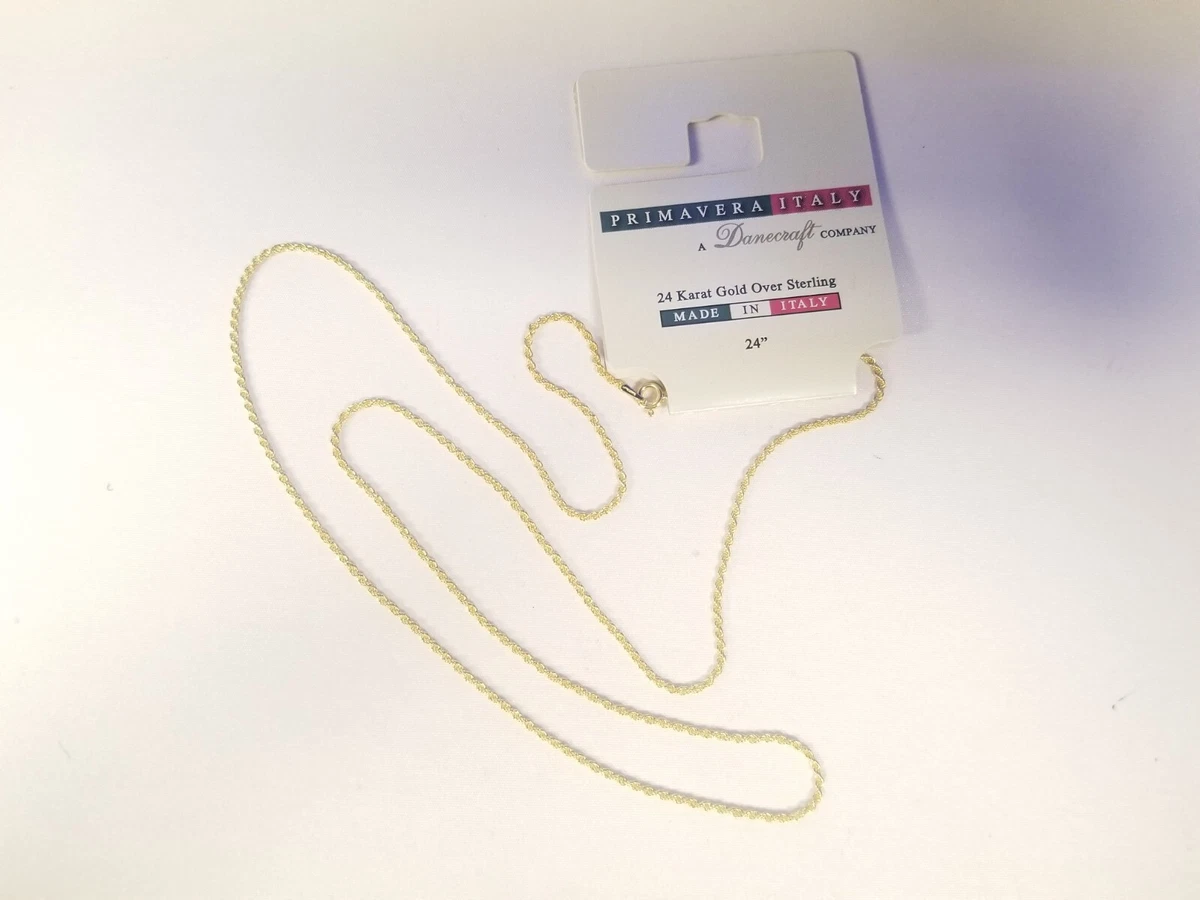 Primavera italy 24k gold over sterling deals
