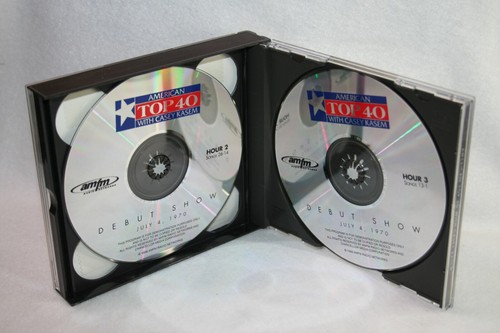 AMERICAN TOP 40 With CASEY KASEM Autographed Signed Debut Show PROMO 3 CD Set - Picture 4 of 5