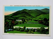 Lake Junaluska NORTH CAROLINA Vintage Linen Postcard Auditorium Building